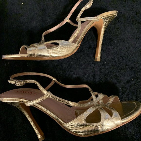 Charles by Charles David gold heels size 7 1/2 - Picture 6 of 10